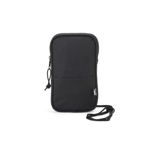 Mini Bolsa Transversal De Rpet 1L | Brinde Personalizado na cor preto