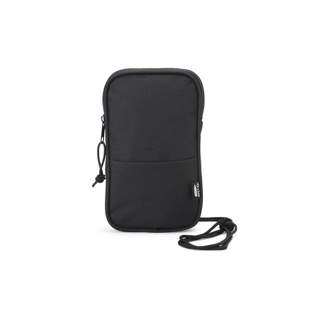 MINI BOLSA TRANSVERSAL DE RPET SPX-08064 NA COR PRETO