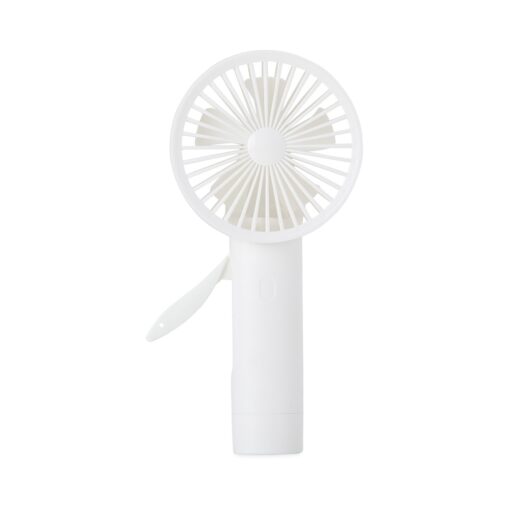 Mini Ventilador Manual | Brinde Personalizado na cor branco
