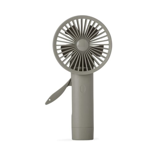 Mini Ventilador Manual | Brinde Personalizado na cor cinza