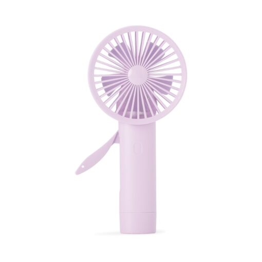 Mini Ventilador Manual | Brinde Para Empresas na cor rosa