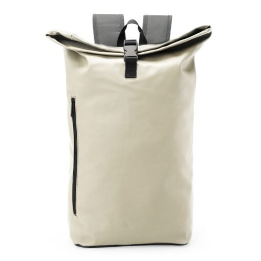 MOCHILA DE COURO SINTÉTICO 30L  SPX-08192-BEG NA COR BEGE