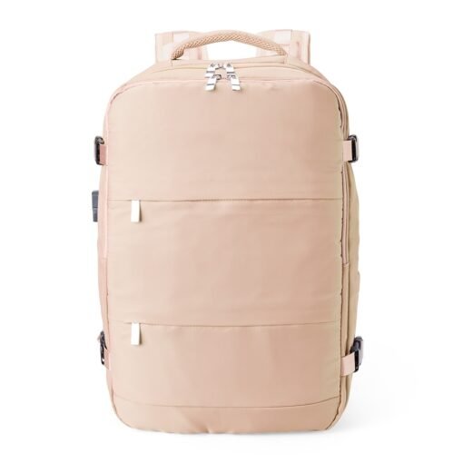 Mochila Com Logo Poliéster 35L na cor rosa