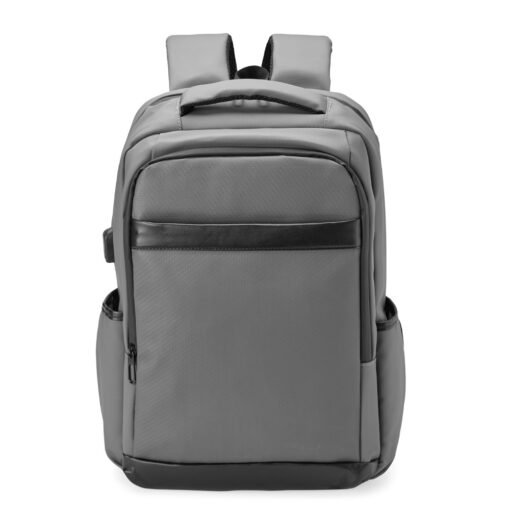 MOCHILA COURO SINTÉTICO USB 36 LITROS SPX-08172 NA COR CINZA