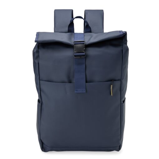 Mochila Com Logo Pu Impermeável 32L na cor azul