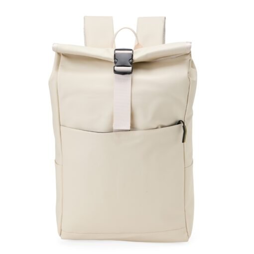 Mochila Para Brindes Pu Impermeável 32L na cor branco