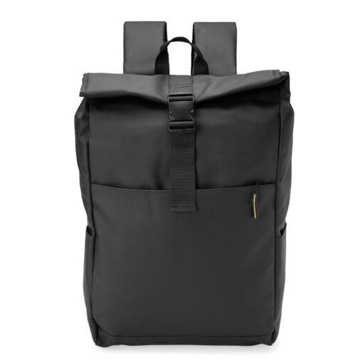 Mochila Promocional Pu Impermeável 32L na cor preto