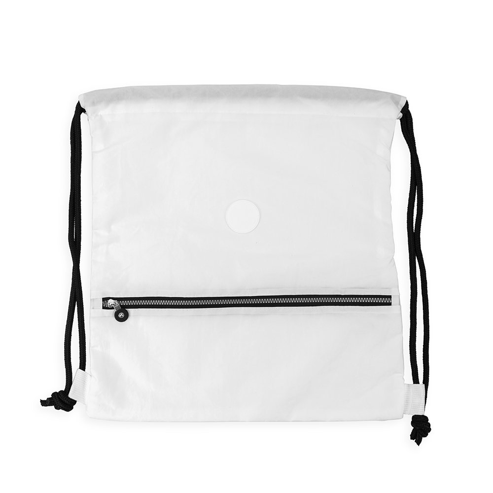 MOCHILA SACO NYLON IMPERMEÁVEL SPX-18719 NA COR BRANCO