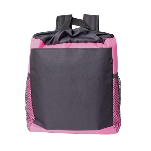 Sacochila Promocional Térmica 14 Litros - preto com detalhes em rosa