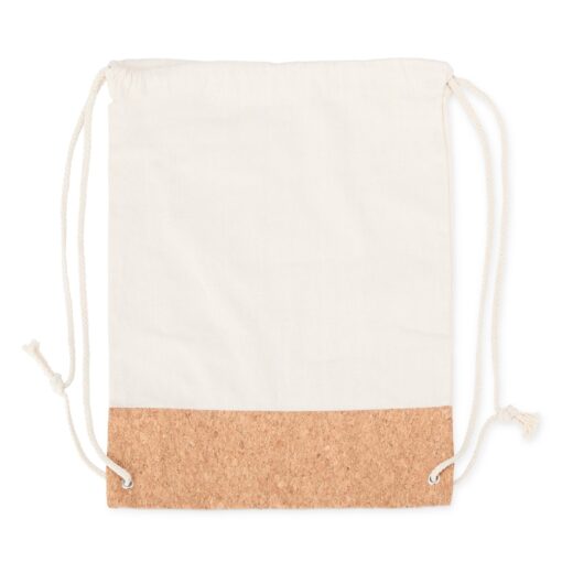 Sacochila Personalizado Algodão - Bege/Marrom