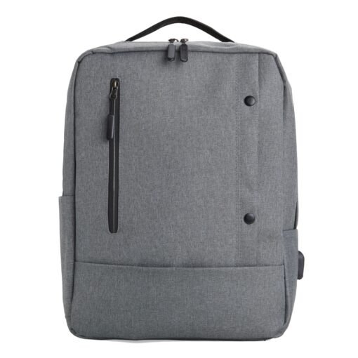 Mochila Promocional De Nylon 22 Litros na cor cinza