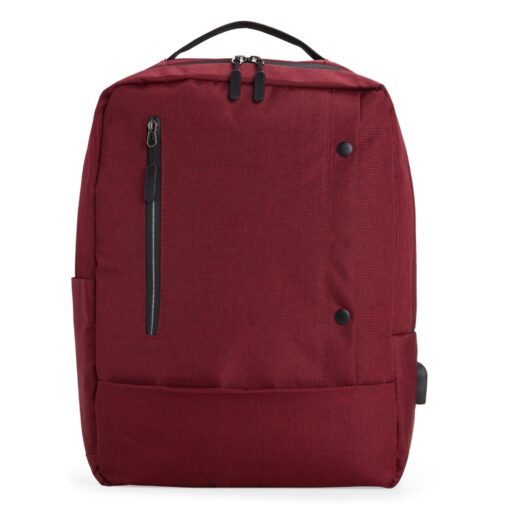 Mochila Com Logo De Nylon 22 Litros na cor vermelho