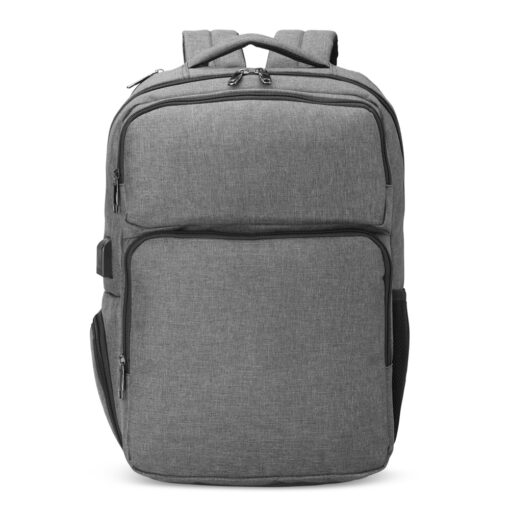 Mochila Promocional De Nylon 28L na cor cinza