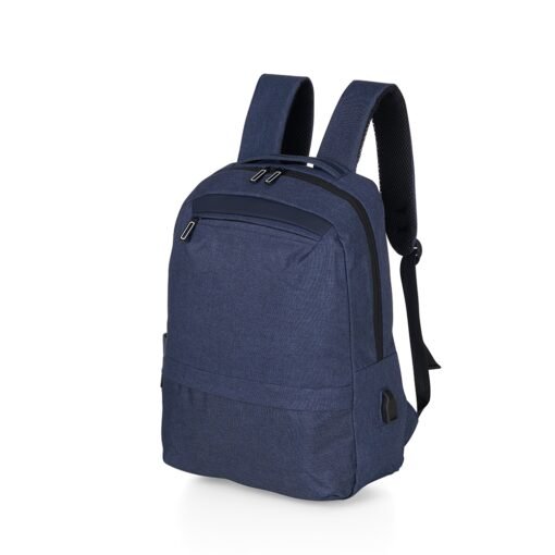 Mochila Personalizada De Nylon USB 21L na cor azul