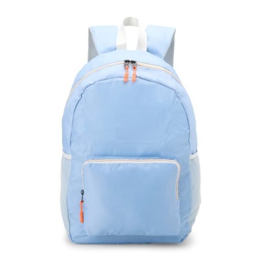 Mochila Com Logo De Nylon Dobrável 24L na cor azul