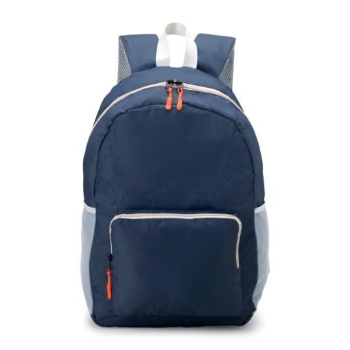 Mochila Personalizada Para Empresas De Nylon Dobrável 24L na cor azul