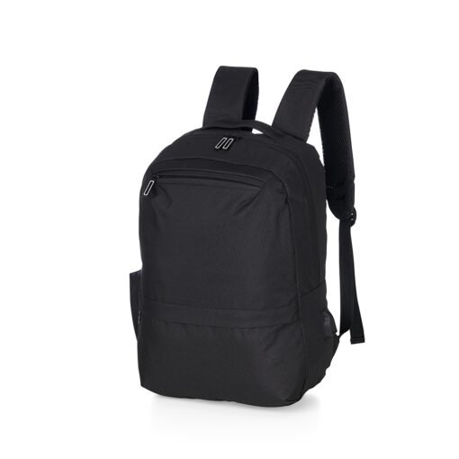 Mochila Para Brindes De Nylon USB 21L na cor preto