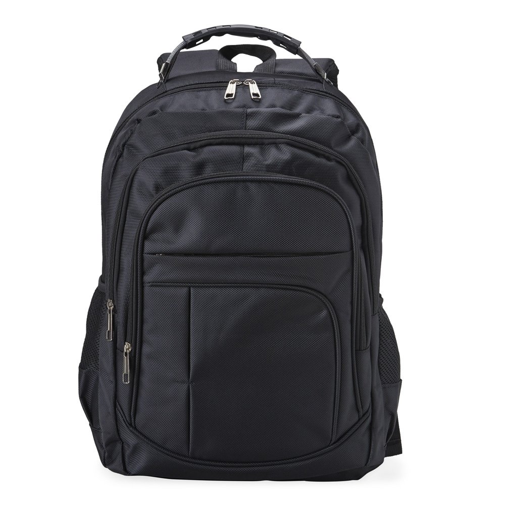 MOCHILA NYLON POLIESTER  SPX-02066 NA COR PRETO