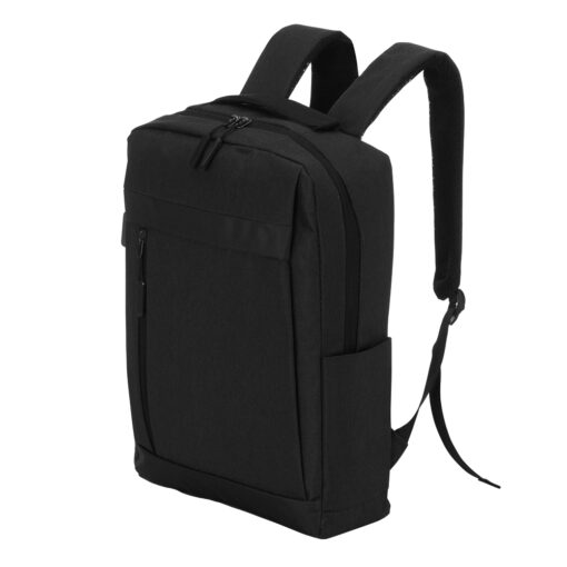Mochila Para Brindes De Nylon USB 18L na cor preto
