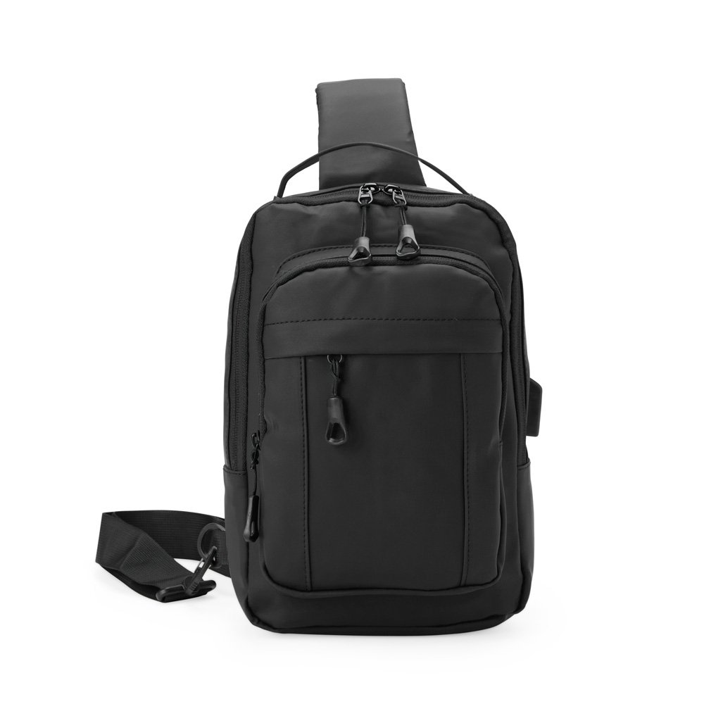 MOCHILA DE OMBRO USB SPX-08131 NA COR PRETO