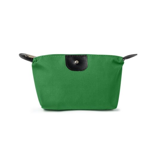 Nécessaire Para Brindes Nylon Oxford - verde com detalhes em preto