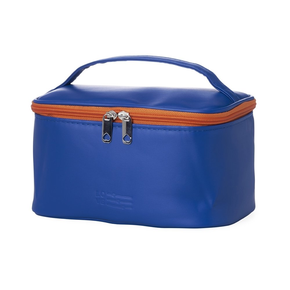 NÉCESSAIRE PU MARCA LOVE SPX-P@18674 NA COR AZUL