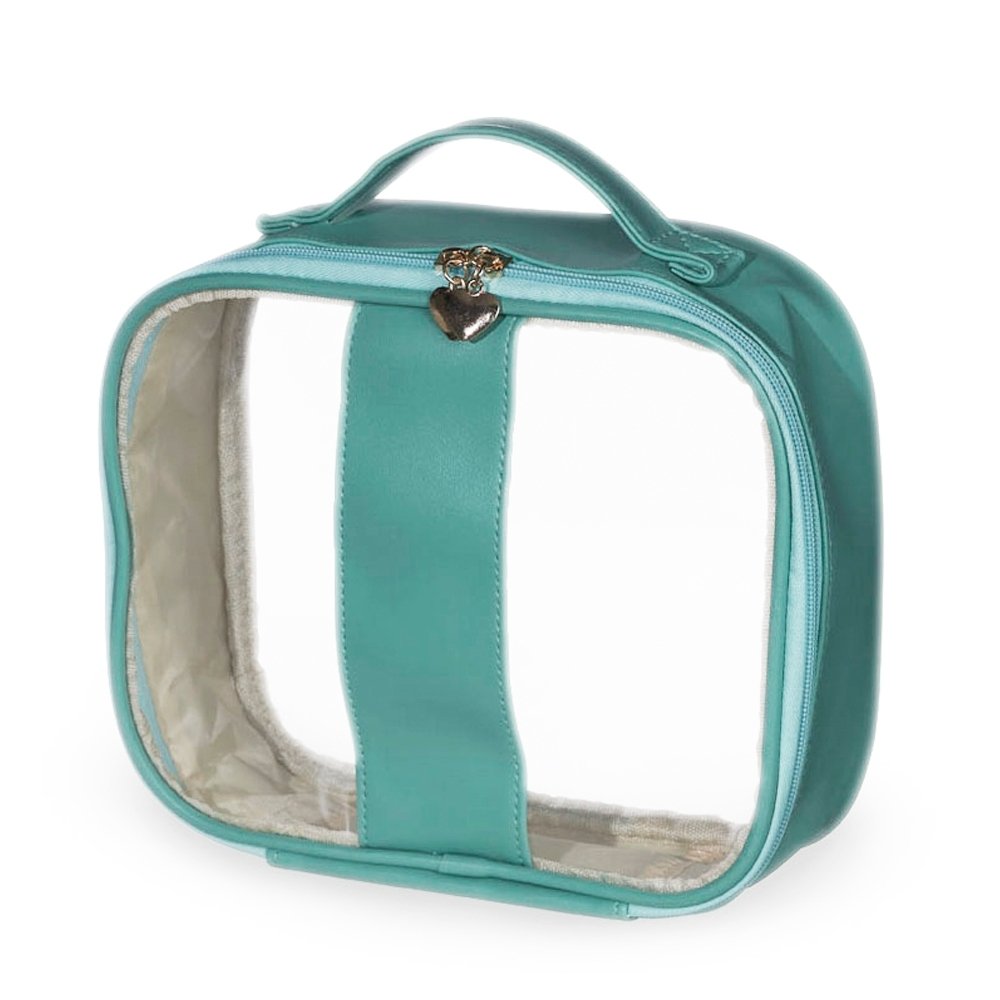 NECESSAIRE EM PVC E PU TAM.G SPX-18647G NA COR VERDE