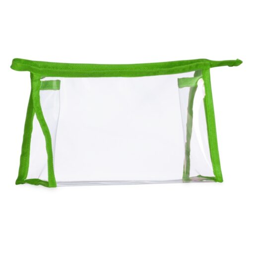 Necessaire Personalizada Plástica - Transparente/Verde