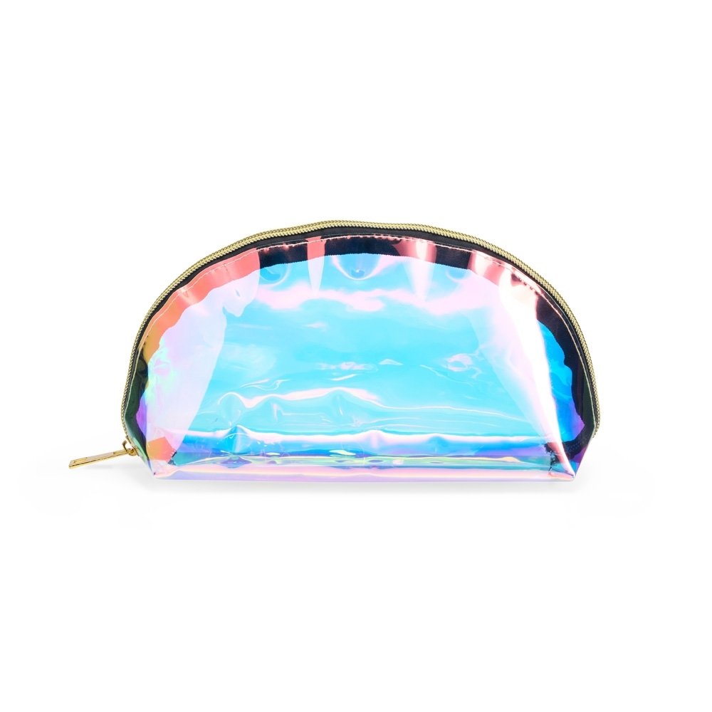NÉCESSAIRE PLÁSTICO HOLOGRÁFICA SPX-08068 NA COR TRANSPARENTE