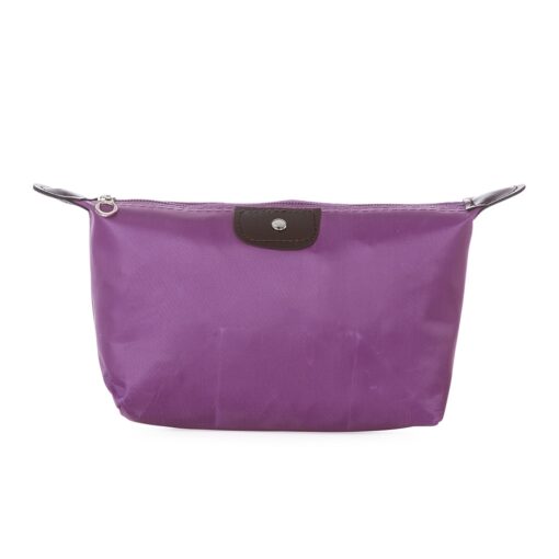 Necessaire Promocional Em Poliester Impermeável na cor roxo