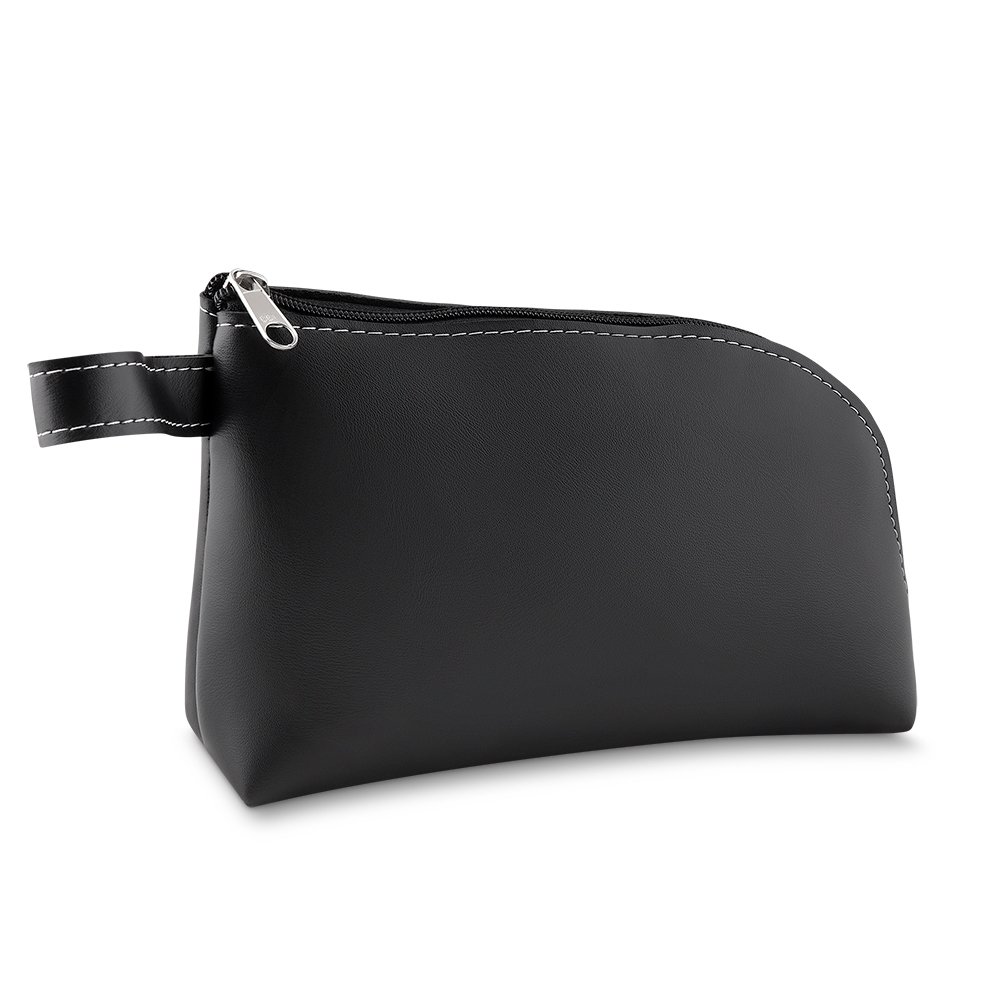 NECESSAIRE DE COURO SINTÉTICO SPX-14573 NA COR PRETO