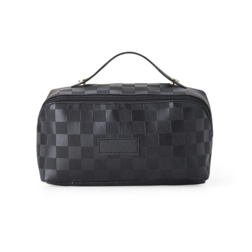 Nécessaire Personalizada De Couro Sintético na cor preto