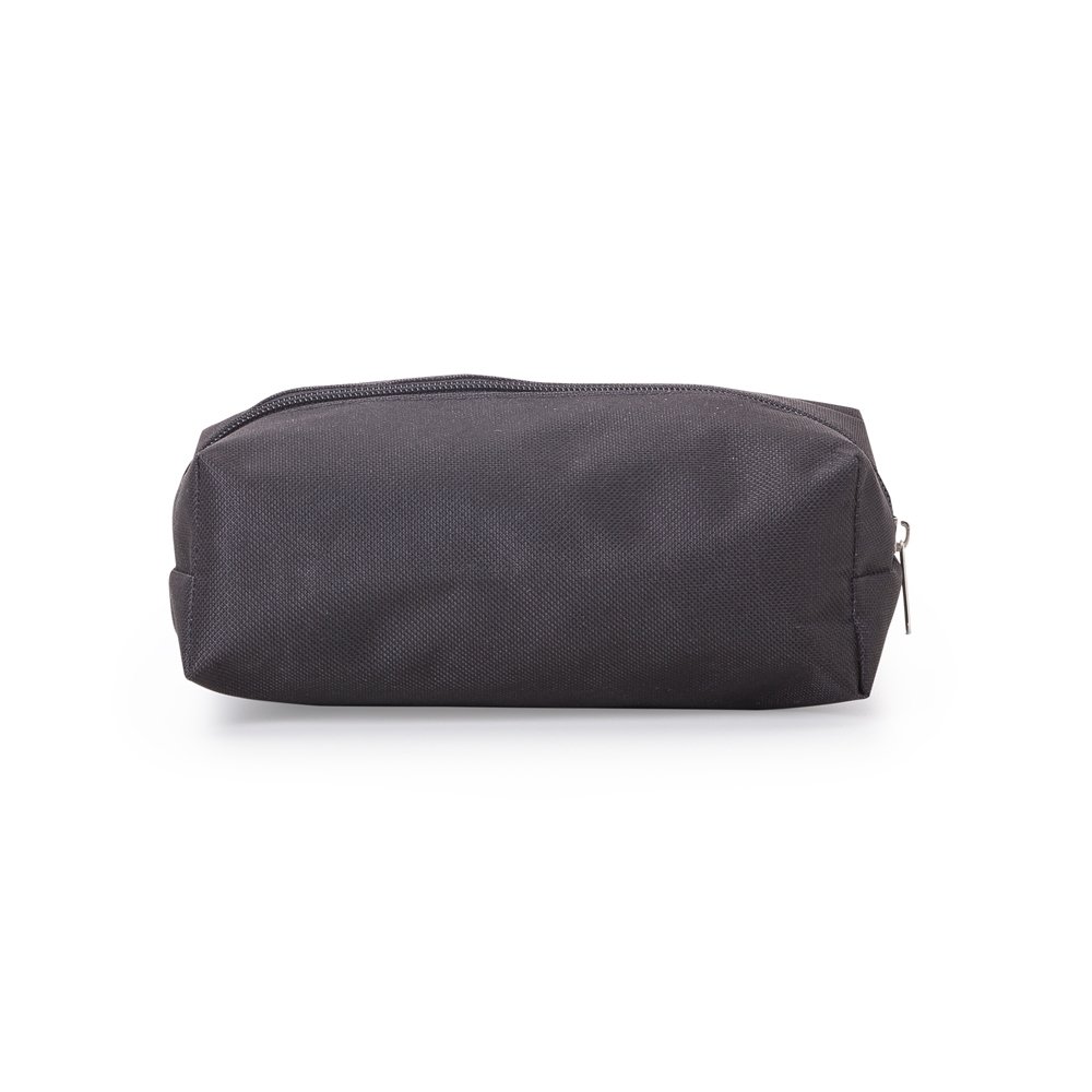 NECESSAIRE DE NYLON RETANGULAR SPX-13617-PRE NA COR PRETO