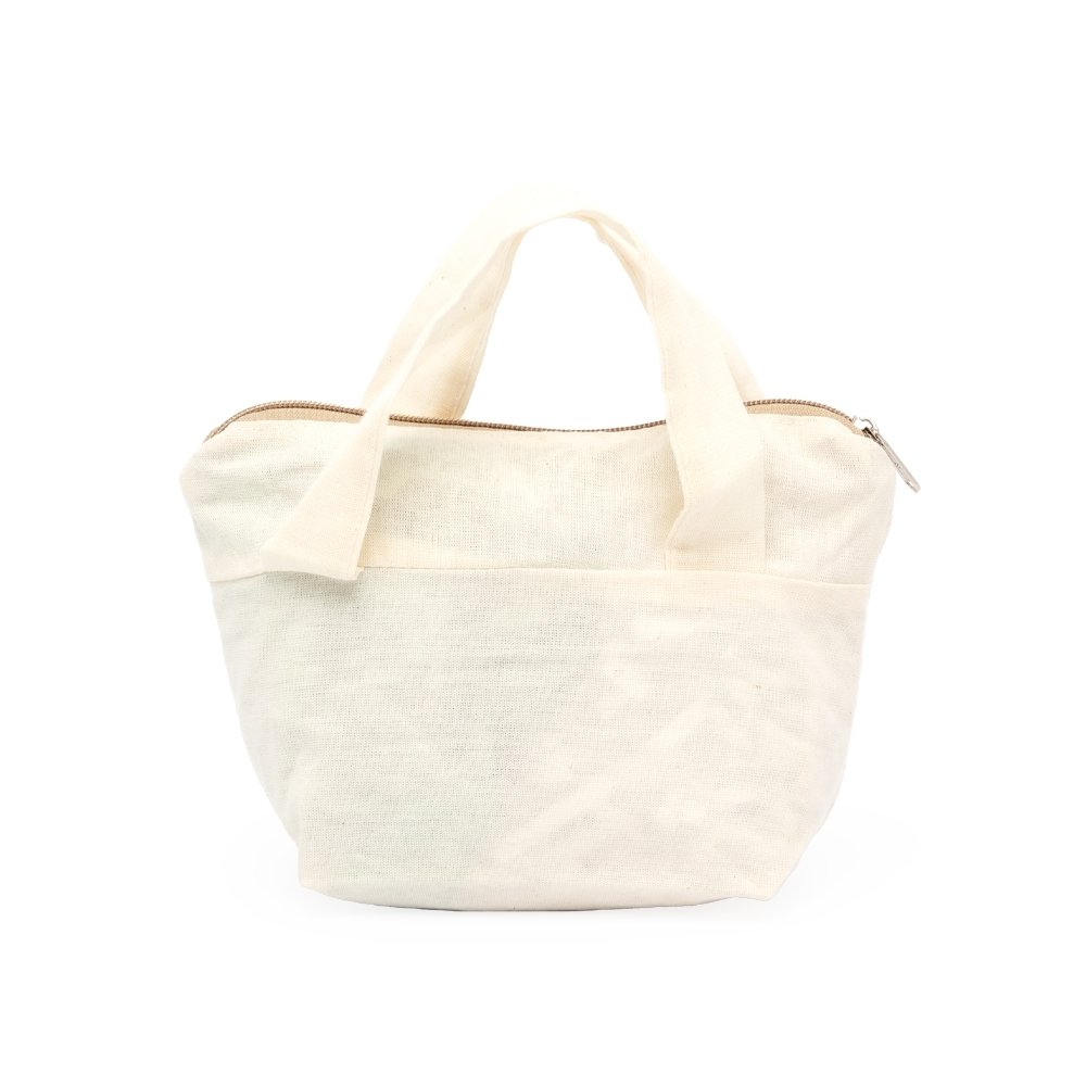NECESSAIRE EM ALGODÃO 2 ALÇAS SPX-15126-BEG/BEG NA COR BEGE