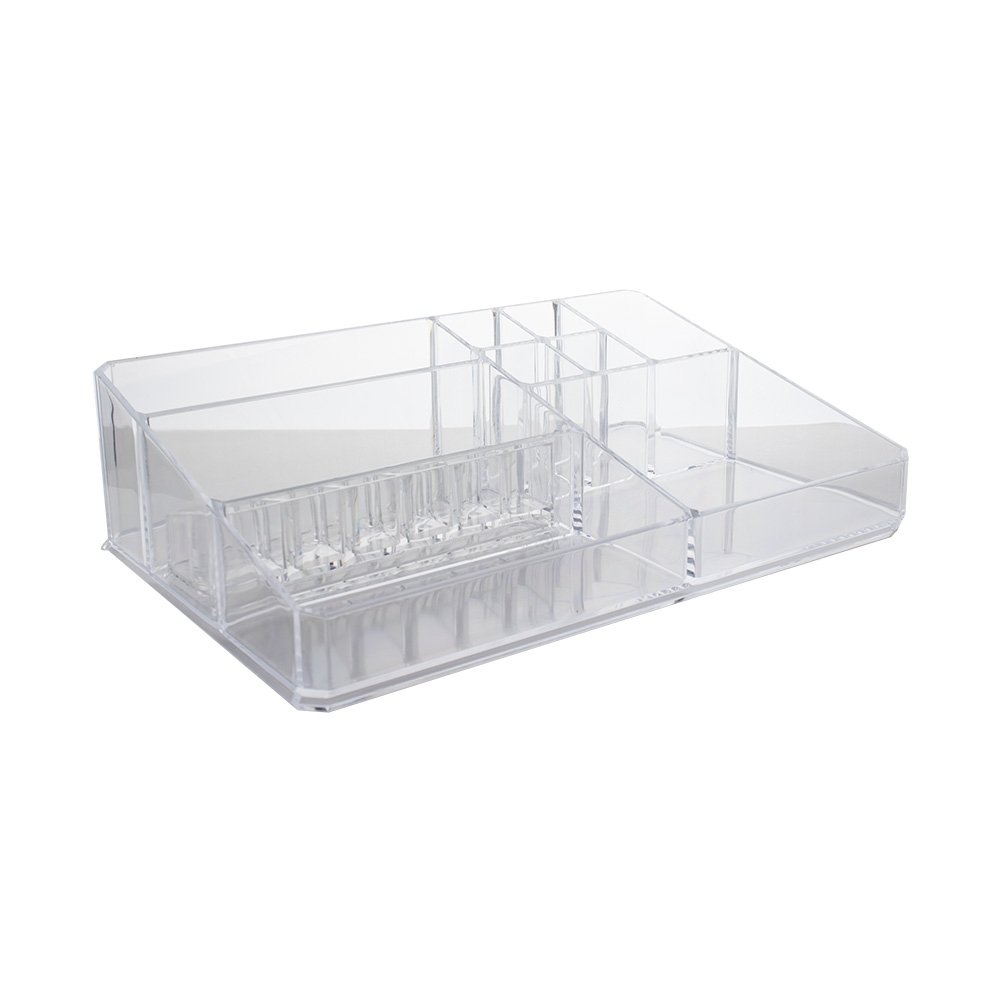 ORGANIZADOR DE COSMETICOS ACRILICO  SPX-P@01302-TRA NA COR TRANSPARENTE
