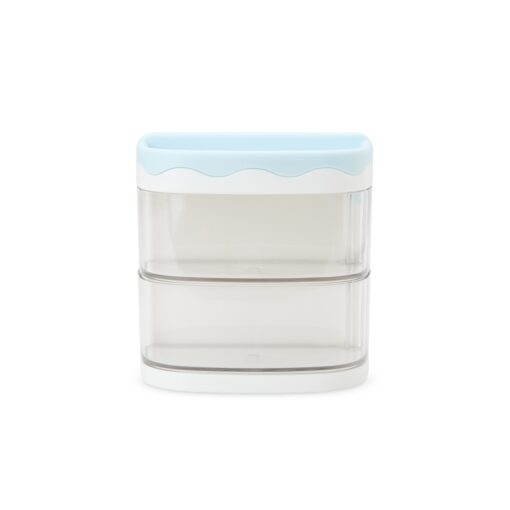 Organizador Personalizado Plástico - Branco/Azul