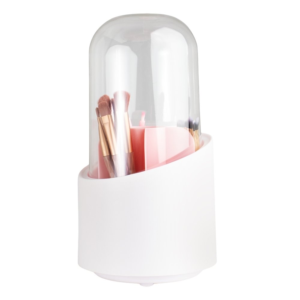 ORGANIZADOR DE PINCÉIS C/TAMPA SPX-15213 NA COR BRANCO
