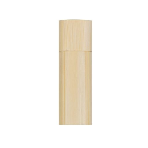 PEN DRIVE BAMBU REDONDO 16GB  COM TAMPA  SPX-038-16GB-BEG NA COR BEGE