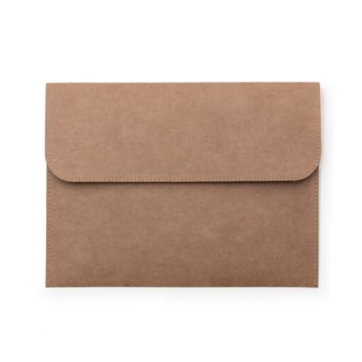 Pasta Personalizada Envelope Ecologica na cor kraft