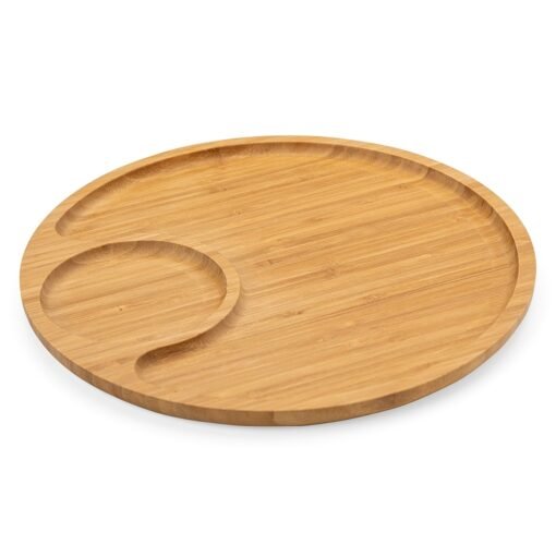 PETISQUEIRA REDONDA DE BAMBU 32*32CM SPX-18619-MAD NA COR MADEIRA