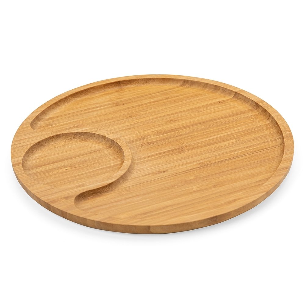 PETISQUEIRA REDONDA DE BAMBU 32*32CM SPX-18619 NA COR MADEIRA