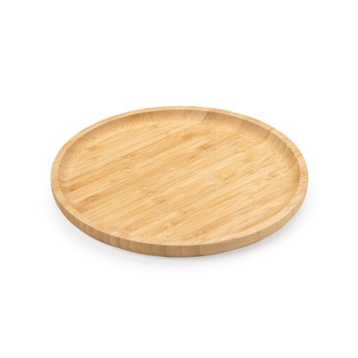 PETISQUEIRA REDONDA DE BAMBU 25*25CM SPX-18611-MAD NA COR MADEIRA