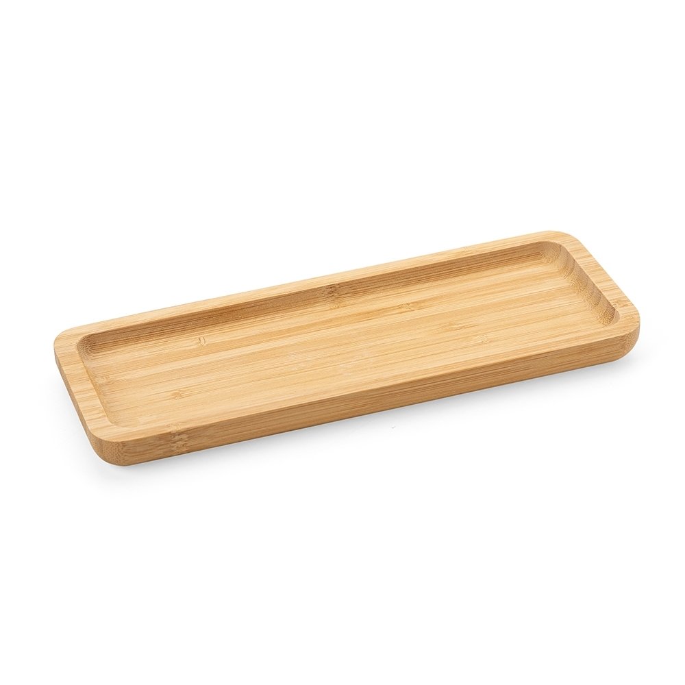 PETISQUEIRA RETANGULAR DE BAMBU 26*10CM SPX-18615 NA COR MADEIRA