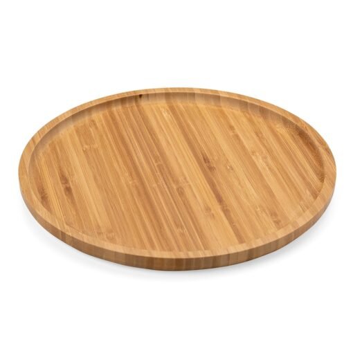 PETISQUEIRA REDONDA DE BAMBU 30*30CM SPX-18612-MAD NA COR MADEIRA