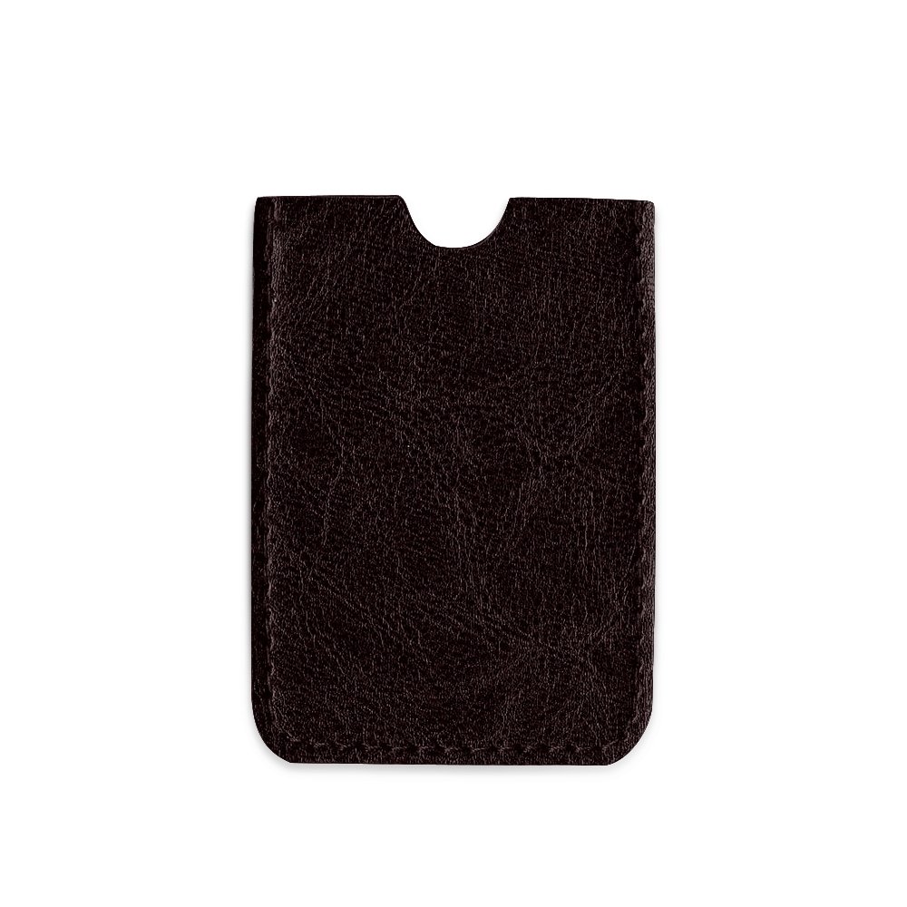 PORTA CARTÃO DE COURO SINTETICO SPX-13644 NA COR MARROM