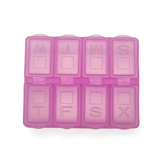 Porta Comprimido Personalizado Plástico - Rosa
