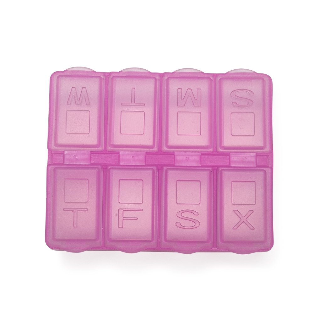 PORTA COMPRIMIDO SEMANAL SPX-P@18517-ROS NA COR ROSA