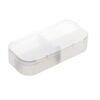 Porta Comprimido Personalizado Plástico - Transparente/Branco