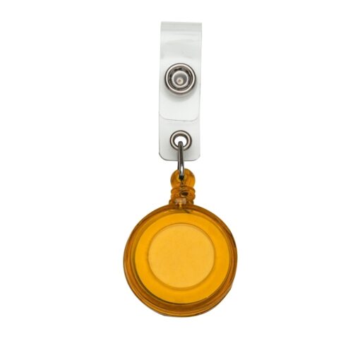 Porta Cracha Personalizado Plástico - Laranja