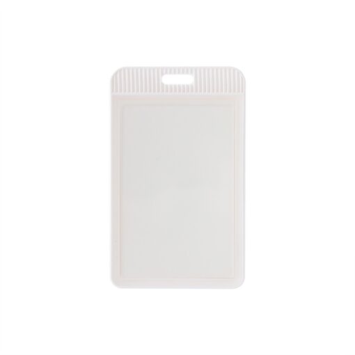 Porta Crachá Plástico | Brinde Corporativo na cor branco